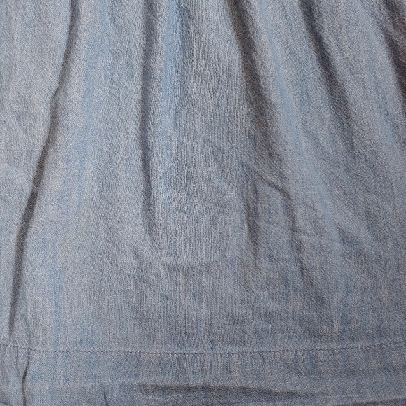 ❤ Gap chambray boho embroidered top M - Picture 6 of 6